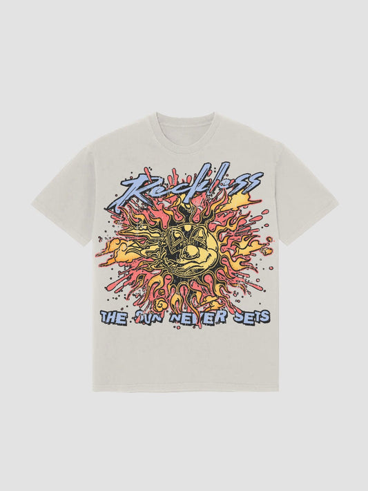 The Sun Never Sets Tee - Natural